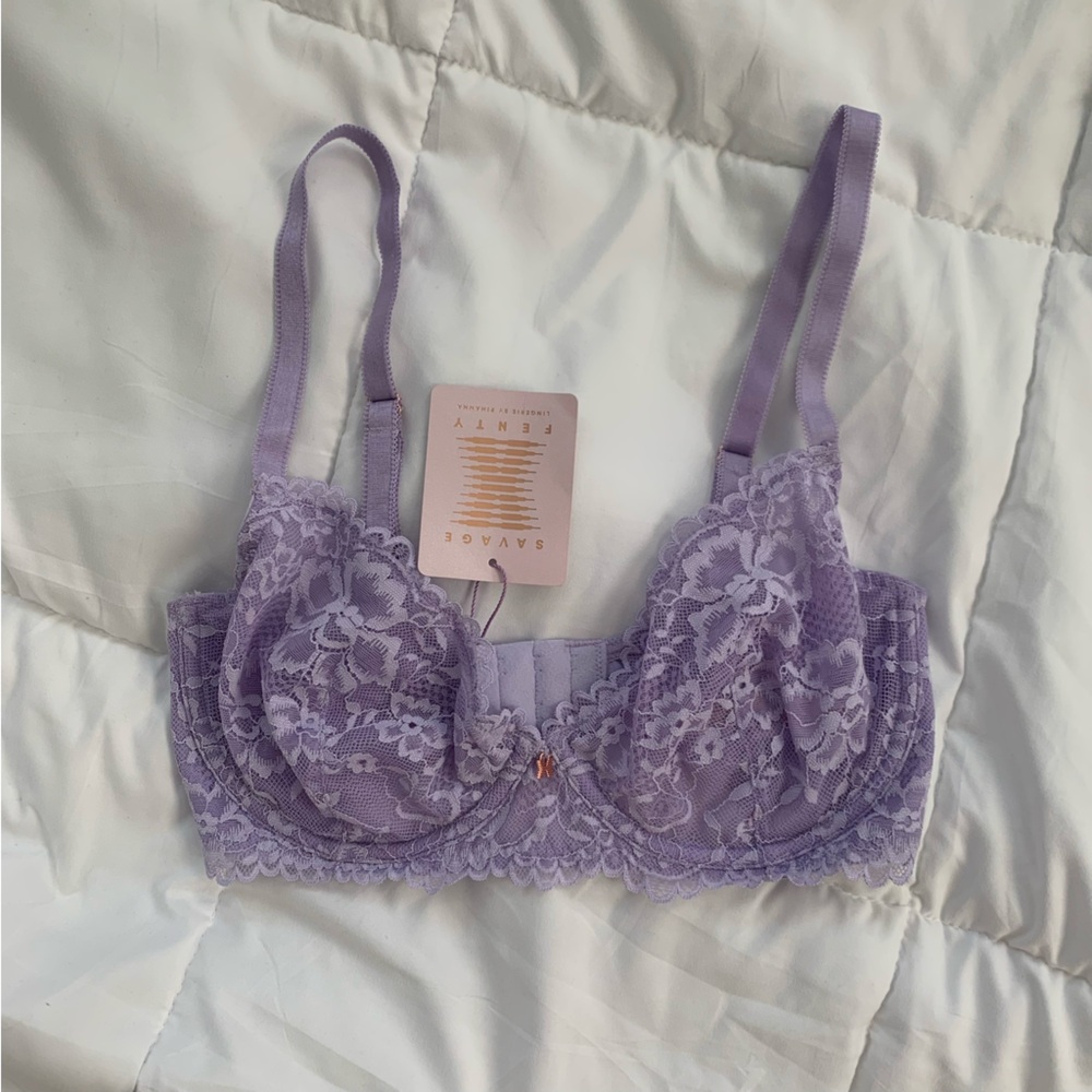 Savage X Fenty 32DD Lilac Unlined Bra (NWT)